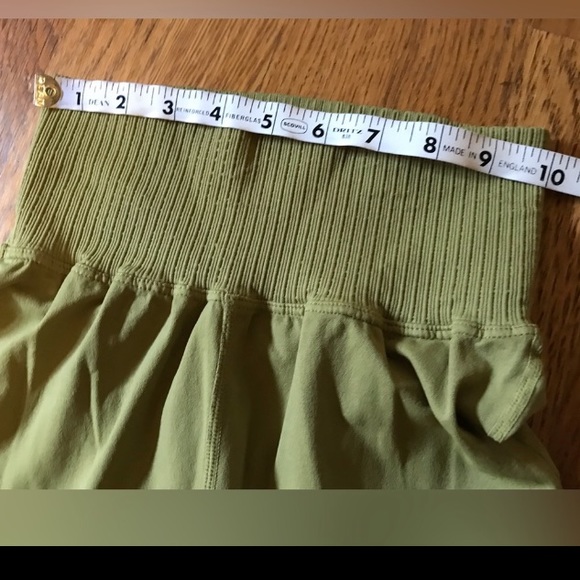 NWOT free people Good Karma Flare Leggings In Military Green Size XS/S MSRP$98 - Picture 7 of 11